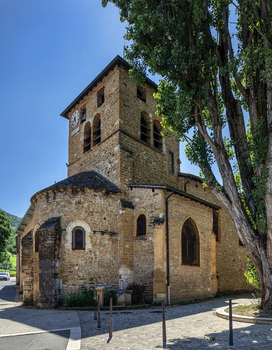 L'église du village de Saint-Romain-au-Mont-d'Or
